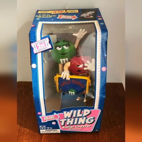 VINTAGE M&M's Wild Thing Roller Coaster Dispenser 2nd Limited Edition NWT - Picture 1 of 10
